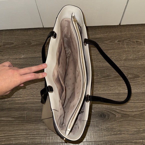 Kate Spade Cream and Black Structured Tote - Picture 3 of 16